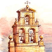 El Camino de Santiago. Architecture, Traditional illustration, and Architectural Illustration project by Ana Desimone - 06.01.2020
