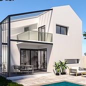 Oporto House. 3D, Architecture, Interior Architecture, Decoration, 3D Design, Interior Design, Interior Decoration, and 3D Modeling project by MCarmen Sevilla - 01.16.2019