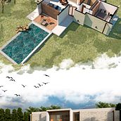 Mi Proyecto del curso: Ilustración digital de proyectos arquitectónicos Ein Projekt aus dem Bereich Architektur, Digitale Architektur und Innenarchitektur von Sara Bernal - 01.06.2020