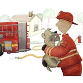 Illustration for a story about a dog. Un proyecto de Ilustración tradicional de Coleen Lochabay - 31.07.2022