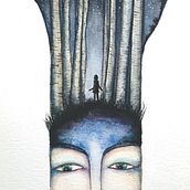 En mi mente... un bosque. Projekt z dziedziny Trad, c i jna ilustracja użytkownika Iana perez nollet - 02.06.2020