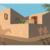 My project in Architectural Visualization Using Digital Collage course. Architectural Illustration, and Architecture project by Nchima Kamwendo - 06.03.2020