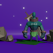 My project in Low Poly Character Modeling for Video Games course. Un progetto di Character design 3D di invisdev - 03.06.2020
