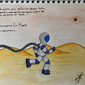 Proyecto: Un Astronauta En Marte . Un progetto di Creatività e Illustrazione infantile di Stefany Hernández - 10.06.2020
