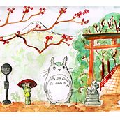 My project in Watercolor Illustration with Japanese Influence course. Communication, Creativit, Drawing, Traditional illustration, and Sketching project by vforest - 06.03.2020