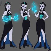 Design de personagens para animação com Photoshop - Vilã de uma série animada . 2D Animation, and Character Design project by Kethellyn Jhully - 06.03.2020