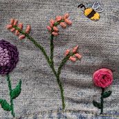 Mi Proyecto del curso: Jardín con insectos. Projekt z dziedziny  Haft użytkownika Yazmin Ochoa - 04.06.2020