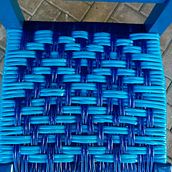 Cadeiras de copa repaginadas com cordão de PVC. Fiber Arts project by Doris Janete Brocker - 06.22.2020