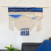 Mi Proyecto del curso: Introducción al macramé: creación de un tapiz decorativo. Projekt z dziedziny Makrama użytkownika mairenylantigua - 04.06.2020