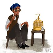 Lao Tou (Chinese for 'Old Man'). Un proyecto de Ilustración tradicional de Dasha Riley - 13.05.2020