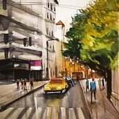 Mi Proyecto del curso: Paisajes urbanos en acuarela. Artes plásticas projeto de eugeniollorca8 - 05.06.2020