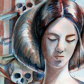 My project in Artistic Portrait with Watercolors course. Watercolor Painting project by Megan Wampler - 06.04.2020