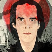 Nick Cave and Wangarattha Cathedral. Digital Illustration, and Watercolor Painting project by Sergi Montaner Rafart - 06.05.2020