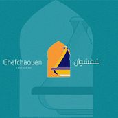 Moroccan Restaurant " Chefchauoen" Brand identity. Traditional illustration, Logo Design, and Pattern Design project by marwa_hamed93 - 06.05.2020