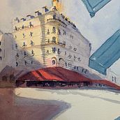 My project in Architectural Sketching with Watercolor and Ink course . % Tim Hall tarafından hazırlanan Sulubo, Ve a Resim projesi - 06.05.2020