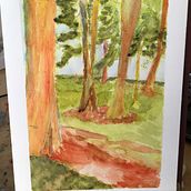 Jardín de Acatlán . L, scape Architecture, and Watercolor Painting project by Rogelio Aurelio Rojas - 01.29.2020