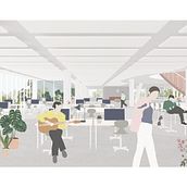 home office / office home Ein Projekt aus dem Bereich Architektonische Illustration und Digitale Illustration von Anna Yancheva - 06.06.2020