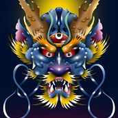 Dragón chino. Un progetto di Illustrazione tradizionale e Illustrazione digitale di Carlo Palet - 06.06.2020