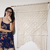 Mi Proyecto del curso: Macramé: nudos básicos y complejos . Macramé project by ffrriinnee - 06.06.2020