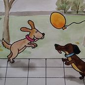 Cuento Ilustrado: Lilen encuentra un globo . Children's Illustration project by anacarolinaalonsode - 06.06.2020