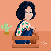 Giovanna. Digital Drawing project by Wes Greg - 06.07.2020