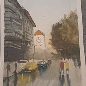 Mi Proyecto del curso: Paisajes urbanos en acuarela  . % OSCAR CABREJOS CHANAMÉ tarafından hazırlanan Mimarlık, Sanatsal Çizim, Sulubo, Ve a Resim projesi - 06.10.2020