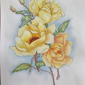 Flores en acuarela. Botanical Illustration project by Ximena Ramírez Rojas - 06.07.2020