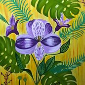 Mi Proyecto del curso: Pintura botánica con acrílico. Animação, e Pintura Acrílica projeto de Diana Sobeida Valladares Marquez - 07.06.2020