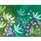 Mi Proyecto del curso: Técnicas de acuarela en negativo para ilustración botánica. Botanical Illustration project by Jenifer Rodriguez - 06.07.2020