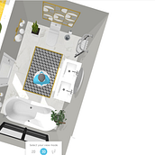 Mi Proyecto del curso: Iniciación al diseño de interiores. Un projet de 3D de Maria Isabel Bisonó - 07.06.2020