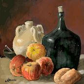 Bodegón. Digital Illustration, and Digital Painting project by Julio Briceño Bravo - 06.08.2020