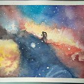 My project: horsehead nebula . Ilustrație tradițională de Annalisa Dione - 06.08.2020