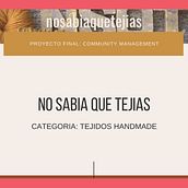 Mi Proyecto NSQT: Community management. Communication, DIY, and Digital Marketing project by trixiearg - 06.10.2020