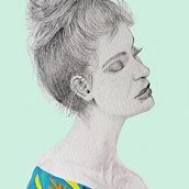 Mi Proyecto del curso: Retrato con lápiz, técnicas de color y Photoshop. Pencil Drawing project by Paty Gómez - 06.09.2020