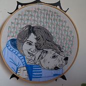 Mi Proyecto del curso: Creación de retratos bordados. Embroider project by Isabel Padilla Ortiz - 06.18.2020
