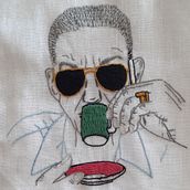 Meu projeto do curso: Criação de retratos bordados. Embroider project by Giovana Suzin - 06.09.2020