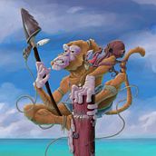 Mi Proyecto del curso: The Pirate Monkey. Animation, Comic, Concept Art, Drawing, Character Design, Traditional illustration, and Digital Illustration project by Jaime Martin Tamayo - 06.09.2020