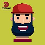 Diseño avatar . Ilustração digital projeto de Nicolás Gajardo Sepúlveda - 09.06.2020