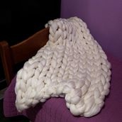 Mi Proyecto del curso: Introducción al arm knitting y teñido de lana. Un progetto di Fiber Art di Viviana Bruno - 10.06.2020