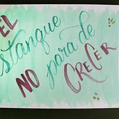 EL ESTANQUE - HÉROES DEL SILENCIO . Lettering project by Leila Nelly Perales Sanabria - 06.22.2020