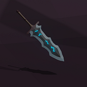 Long Sword Low Poly. 3D, 3D Animation, and Game Design project by Alejandro Alvarado Loria - 06.11.2020