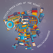 Tezcatlipoca, Lord of the Night. 3D Character Design project by Dan Flores - 06.11.2020