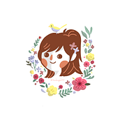 My project in Illustrated portraits with botanical elements course. Traditional illustration project by YF Ting - 06.10.2020