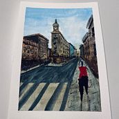 Mi Proyecto del curso: Paisajes urbanos en acuarela. Un proyecto de Pintura a la acuarela de Giancarlo Surco Rodriguez - 11.06.2020