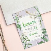 Invitación | Fiesta de 15 Luciana. Design, Digital Design, and Graphic Design project by Daniela Samoilovich - 11.16.2019