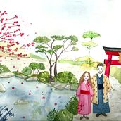 My project in Watercolor Illustration with Japanese Influence course. Traditional illustration project by Laura Maccabruni - 06.17.2020