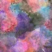 GALAXIA. Watercolor Painting project by Vanessa Benitez - 06.11.2020