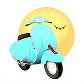 Vespa generation. Digital Drawing project by Manuel Castellanos - 06.12.2020