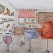 My project in The Art of Sketching: Transform Your Doodles into Art course. Desenho artístico, Design de personagens, Desenho, Ilustração tradicional, Ilustração com tinta, e Pintura em aquarela projeto de Radka Kalpakova - 24.07.2020