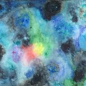 My galaxy picture. Watercolor Painting project by zane78sl - 06.13.2020